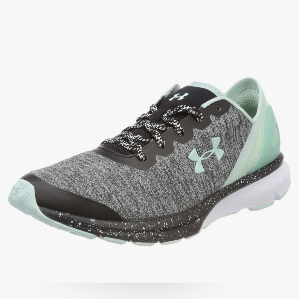 Under Armour Womens Charged Escape 3020005-002 Gray Running Shoes Lace Up 9.5